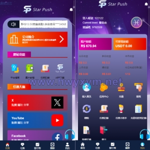 二开版海外任务系统/星座投资/TIKTOK脸书任务平台 - 海外优选源码-海外优选源码