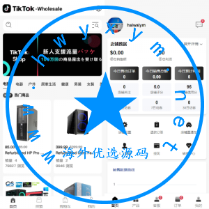 新版Tiktok跨境商城系统/多语言tiktok商城/内置客服/内嵌tiktok - 海外优选源码-海外优选源码